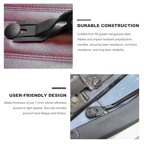 3 PCS Car Clip Removal Tool, Auto Trim Rivet Pry Tools Dashboard Fastener Remover Set with Storage Bag, Upholstery Repair Kit Door Panel Clip Pliers for Sedan Truck SUV (Red) - color: Red