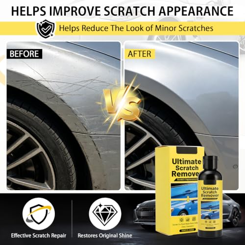 Scratch Remover, Scratch Car Scratch Remover Kit, Quick Fix Removal Paste for Deep Scratches, All Paint Colors Polishing Kit 3.53oz
