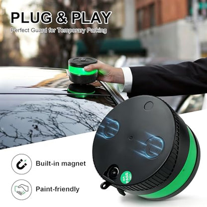 Magnetic Wireless Beacon Light, USB-C Rechargeable LED Strobe Lights for Truck, Mini Portable Flashing Emergency Safety Warning Light for Volunteer Firefighter POV EMS Responder IP67 Waterproof, Green - color: Green