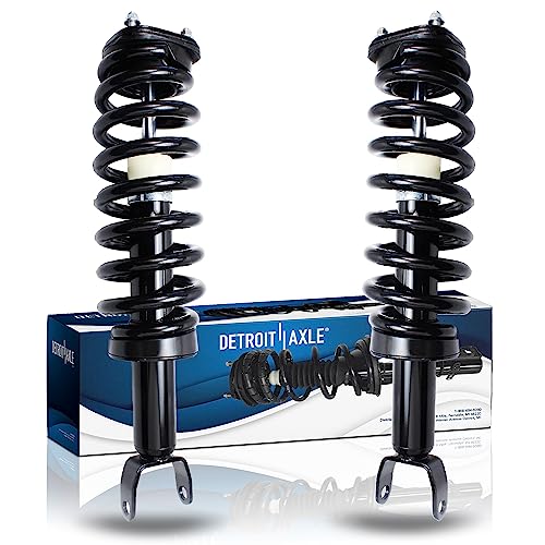 Detroit Axle - 4WD Front Struts for 2006 2007 2008 Dodge Ram 1500 Complete 2 Struts with Coil Spring Assembly Replacement Left & Right Quick Install Ready Suspension Strut Shock - size: 171111 x2/PAIR
