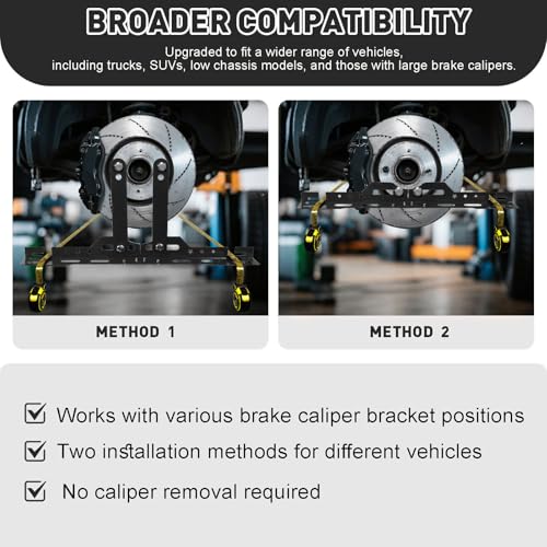 Wheel Alignment Tool Kit with 2 Measuring Tapes & Bubble Level Gauge, Heavy-Duty Toe Plates for Car SUV Truck, DIY Camber Toe Alignment Tool Automotive for Tire Maintenance(Black) - color: Blcak