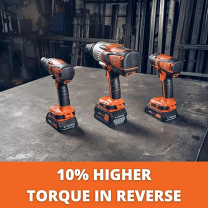 Fein ASCD 18-300 W2 AS Cordless Impact Wrench | Brushless motor and 6 Torque Settings, 1/2" Square Drive, Battery compatibiltiy Li-ion / CORE 18 V Li-ions, 71151061090 - style: ASCD 18-300