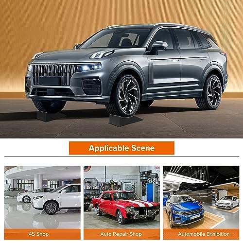 Car Ramps for Easy Vehicle Maintenance and Safe Lifting, Sturdy, Lightweight, Low Profile Car Ramps for Jack Support, Heavy Duty Tire Ramps for Low Chassis Cars, 2 PCS - size: 6 Ton
