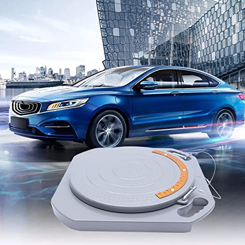 Wheel Alignment Tool, Pair Wheel Alignment Aluminum Turntable, Camber Alignment Tool for Car Truck, 360° Rotating 4 Ton Capacity