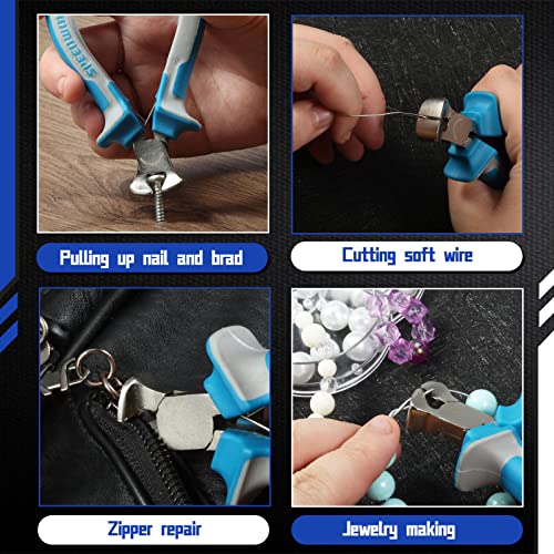 SPEEDWOX 4 Inches End Nippers Precision End Cutters Pliers Nail Pulling | Mini End Cutting, Fine Pliers with Spring, Micro Functional Small Wire Cutter, Jewelry Making & Shoes Repair Wire Twisting - style: 4" End Cutting Plier