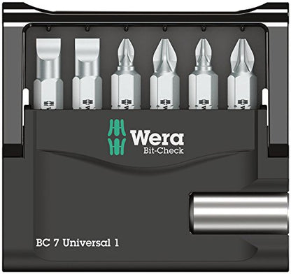 Wera - 5056295001 Hexagon Mini-Check Sheet Metal Bit Set