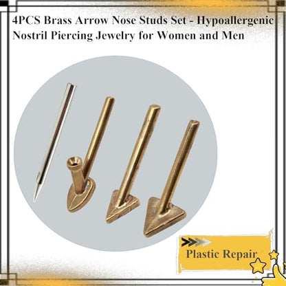 4 Pcs Copper Plastic Welding Tips for Soldering Iron, Replacement Triangular Trowel Smoothing Head Kit, Plastic Welder Tips Repair Tool for Car Bumper, Kayak, Dashboard
