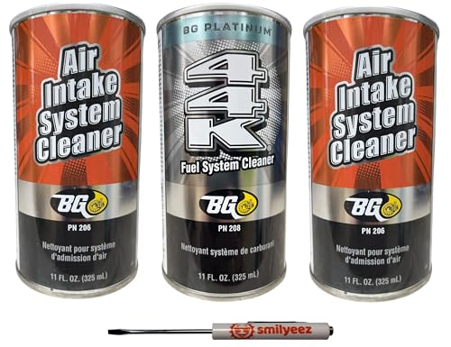 Smilyeez Listing for BG Fuel Induction Service Kit 2902 Intake and System Cleaner (1) Can of 44k PN 208 & (2) Cans of Intake Cleaner PN 206 with Pocket Screwdriver