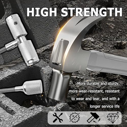 Tire Repair Valve Stem Tool,3 in 1 Steel Valve Stem Puller Fishing Tool with Non-Slip Handle,Universal Valves Stems Installation Tools Car Accessories as Emergency Roadside Kit