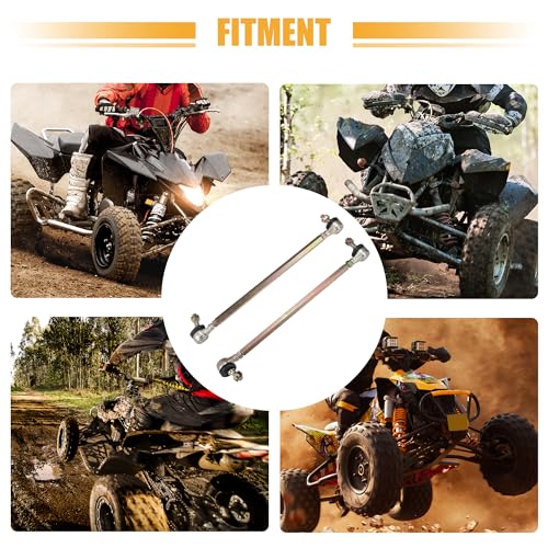 ACROPIX 29cm 11.42" Steering Tie Rod End Tie Rod Link Fit for 50cc 70cc 90cc 110cc 125cc 150cc ATV Quad Four Wheeler with Ball Joint Accessories - Pack of 2 - size: 290mm