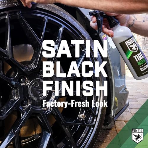 Tire GSS – XiO2™ Tire Shine Spray with Graphene Forms Tri-Molecular Bond to Rubber – Water-Resistant, Long-Lasting Protection – Satin Black Finish – Easy, No-Sling Application with Applicator Pad - style: Kit