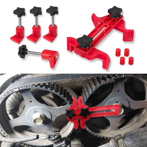 Engine Timing Tool, Camshaft Locking Tool, Engine Camshaft Alignment Timing Tool Kit, Camshaft Sprocket Clamp Kit, Car Main Cam Timing Sprocket Gear Locking Tool Set Suitable for Most Car