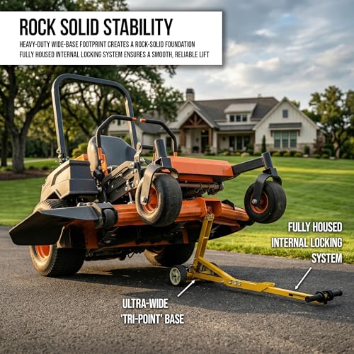 Jungle Jim's Jungle Jack V2 Mower Jack - Lift Most Mowers, Even ZTRs - 800 Pound Capacity!