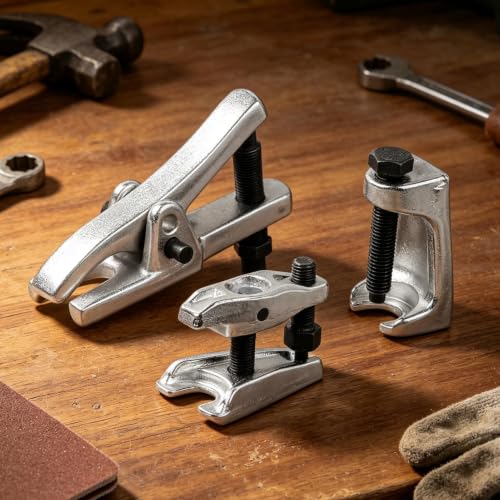 Ball Joint Separator Tool 3-Piece Heavy Duty Precision Alloy Professional | Car Tie Rod End Remover Ball Joint Puller for Truck RV SUV Sedan Home Garage Workshop Repair