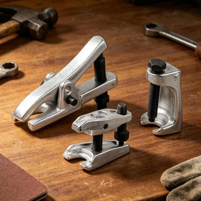 Ball Joint Separator Tool 3-Piece Heavy Duty Precision Alloy Professional | Car Tie Rod End Remover Ball Joint Puller for Truck RV SUV Sedan Home Garage Workshop Repair