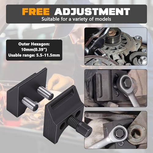 Suspension Shock Absorber Tool Kit - Strut Spreader, Steering Knuckle Separator, Pry Bar Wrench Adaptor, Lower Control Arm Pry Tool for Easy Car Suspension Disassembly & Assembly