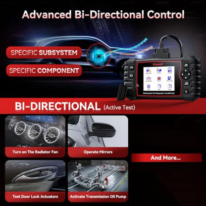 iCarsoft Bidirectional Diagnostic Tool for Most Mercedes-Benz/Sprinter/Smart from 1996-2025 MB V3.0 2026 Version Up to 39 Service Full System OBD2 Scanner All Test AutoVIN Battery Test Free Update