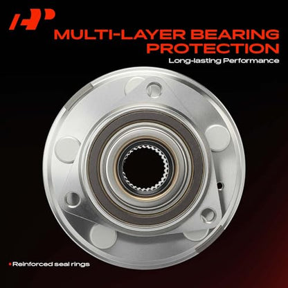 A-Premium Front or Rear Wheel Bearing and Hub Assembly with 5-Lug Compatible with Chevrolet Impala 2018-2019, Camaro 2010-2015, Cadillac CTS 2008-2014 & 2018, XTS 2018