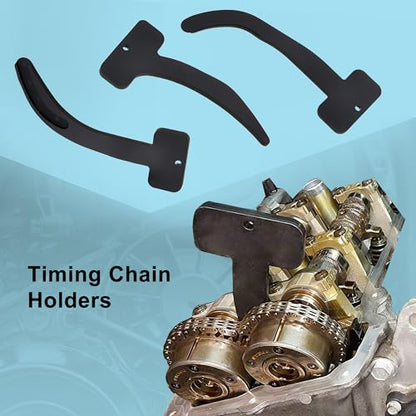 Camshaft Phaser Timing Chain Lock Tool Kit, Chrysler 3.6 Pentastar Engine Timing Tool Kit Compatible with VW Jeep Chrysler Dodge 3.6L Pentastar Engine Replace 10200A 10202 10369 10198A 2025200090