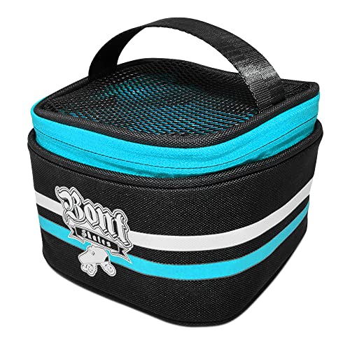 Bundle-4 Items: Bearing Press red, BPM Blue 4 Pack Wheels, Wheel Bag Black/Blue and Black/Green
