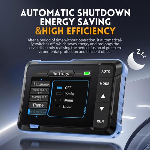 Handheld Oscilloscope, 2 Channels Portable Digital Oscilloscope Multimeter, Professional Automotive Oscilloscope with 1Mhz Bandwidth, 5.0MS s Sampling Rate & 2.8in LCD Display