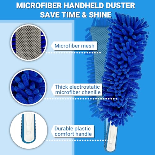 72" Car Wash Brush with Long Handle, On/Off Switch for Car RV Truck Boat Washing Brush, Complete Cleaning Kit with Car Wash Mop Windshield Squeegee Multifunctional Wash Brush - style: 72" Car Wash Brush Set