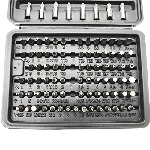 100 - Pcs 1/4 Torx Hex Torq Security Bit Set Tamper Proof Case Screwdriver - size: 100 Piece set