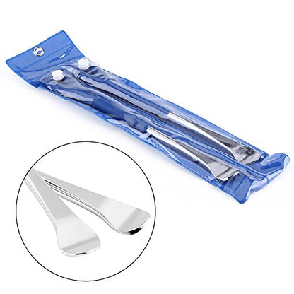 Tire Lever Tool, Motorcycle Bike Tire Change Tool Set, Duty Carbon Steel Tire Spoon with Finish, 2Pcs Wheel Repair Kit for Garage & Travel