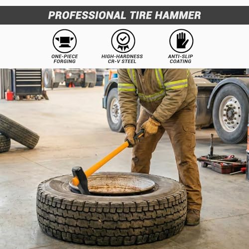 Tire Hammer Bead Brkg Wg, Semi Tire Changing Tools, Steel Duckbill Hammer Tire Removal Tool, 35.5In, Compatible with Car Tire Replacement