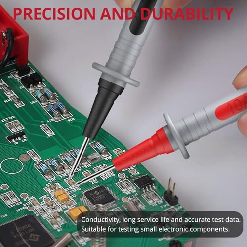 BINTA 11-Piece Multimeter Leads Kit CATII 1000V/ 19A with Alligator Clips Test Hooks Test Probes Tweezers, Professional Multimeter Leads Set for Industrial Car Home Digital Electrical Testing - style: 11PCS