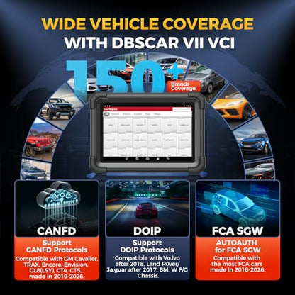 LAUNCH X431 1MM0 Elite Professional Diagnostic Scanner with X-PR0G3, 2026 Bi-Directional Control All System Scan Tool with CANFD & DOIP, 39+ Reset, Active Test ，FCA SGW Automotive Tool, 2 Yrs Update - color: black