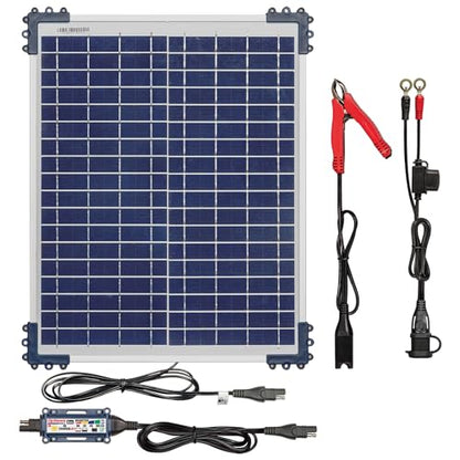 Optimate Solar Duo, TM522-D2, 6-Step 12V / 12.8V 1.6A Weatherproof Solar Battery Saving Charger & maintainer - style: OptiMATE Solar DUO 12V / 12.8V charge controller with 20W Solar Panel