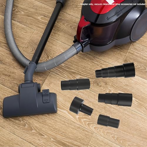 5 Pcs Vacuum Hose Adapter Universal Vacuum Adapter Kit for Dry Wet Shop Vacs- 2-1/2 to 1-1/4 Inch; 1-1/4 to 1-3/8 to 1-1/2 Inch; 1-3/8 to 1-1/4 Inch