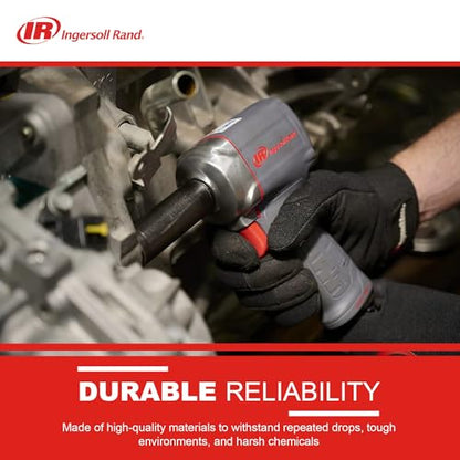 Ingersoll Rand 36QMAX 1/2" Drive Air Impact Wrench | Features up to 470 ft-lbs torque output, ideal for assembly, disassembly, and suspension work - style: 36QMAX - 1/2" Ultra-Compact Impact Wrench with Quiet Technology
