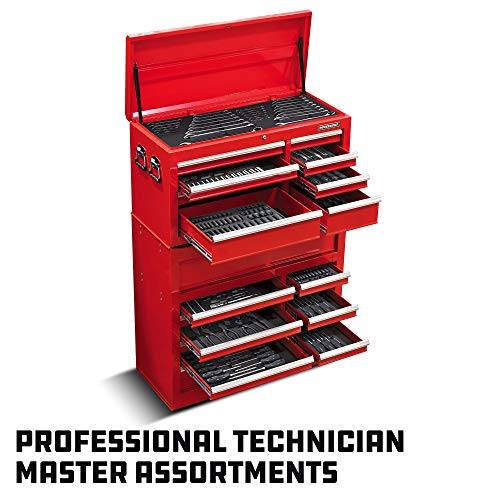 Powerbuilt Combination Wrench Set, 14 Piece SAE Wrenches with Organizer Tray, Box and Open End, Pro Tech Tool Series 949000 - size: 14pc SAE, style: Combination