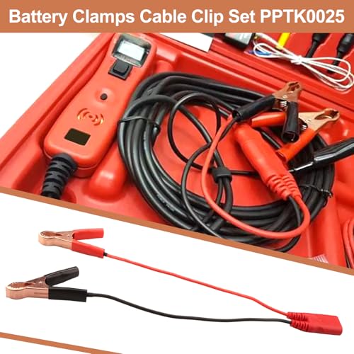 PPTK0025 Battery Clamps Cable Clip Set for Power Probe 3/3S/3Ez Models | Alligator Clip Lead Set PPTK0025 Power Circuit Probe Tool Accessories for Automotive Electrical Testing