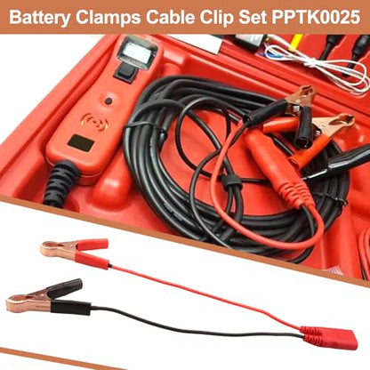 PPTK0025 Battery Clamps Cable Clip Set for Power Probe 3/3S/3Ez Models | Alligator Clip Lead Set PPTK0025 Power Circuit Probe Tool Accessories for Automotive Electrical Testing