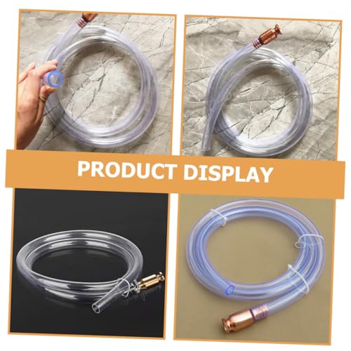 BESTOYARD 1set Automatic Siphon Pump Transfer Hose for Oil and Water Extraction Complete Kit Clamp and Connector for Automotive Maintenance