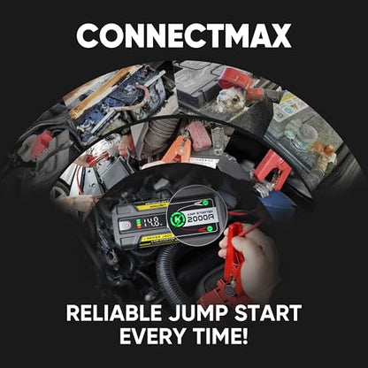 LOKITHOR J400 Jump Starter - 12V 2000A Lithium Battery Jump Pack, Portable Jump Box, Car Starter, Jumper Cables - for Up to 8.0L Gas & 6.0L Diesel Engines | ConnectMax Tech - Smart Digital Display - color: Yellow