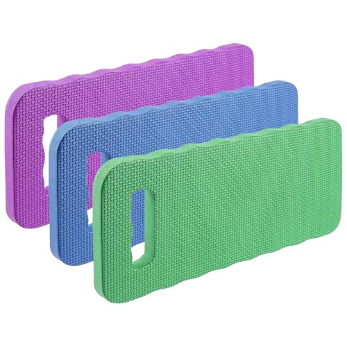 Black Duck Brand Large Kneeling Pads 15" x 7" for Gardening, Cleaning & Repairs – 3 Pack – Waterproof, Lightweight & Durable for Indoor & Outdoor Use - size: 3 Kneeling Pads