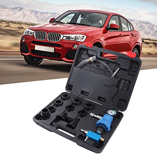 Coolant Vacuum Refill Tool Kit 14 Pieces Universal Engine Cooling System Vacuum Pressure Testing Kit with 8 Adapters for Cars SUVs Light Trucks