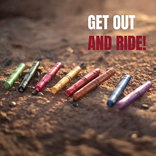KOM Cycling Tubeless Tire Repair Kit for Bikes 8 Colors! Fixes Mountain Bike and Road Bicycle Tire Punctures - color: Green