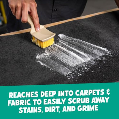Chemical Guys Induro 7 Heavy Duty Nifty Carpet & Upholstery Detailing Brush 2 Pack – Deep Cleaning Brushes for Fabric, Carpet, and Upholstery - for Automotive, RV, and Home Interior Detailing - size: 2 Pack