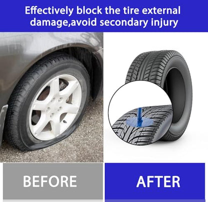 24PCS Car Tire Patch Kit Rubber Tire Repair Patch Mushroom Tire Plugs | Puncture Repair Plug for Car Truck Motorcycle Bike Tire Repair Patch Tools (0.16 x 1.42, 0.24 x 1.89, 0.35 x 2.36 in)
