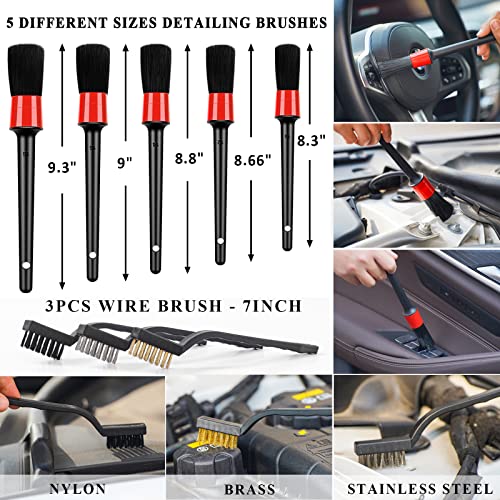 41Pcs Car Cleaning Wash Kit Interior Detailing Cleaner Kit with High Power Handheld Vacuum, Collapsible Bucket, Windshield Tool, Snow Shovel, Tire Brush, Complete Car Care Tools, Blue - color: Blue, size: 41Pcs