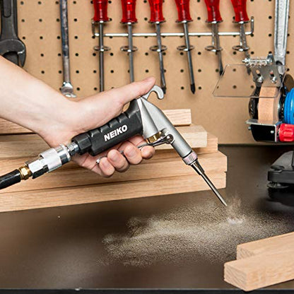 NEIKO 31121A High Flow Air Blow Gun | 3 Pc Pneumatic Air Nozzle | Dust Gun | Air Gun Compressor Accessories | ¼” - style: Extendable Air Blow Gun.