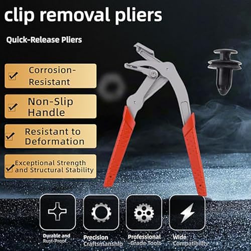 Automotive Clip Removal Tool & Trim Removal Pliers – Heavy Duty Car Fastener Remover for Door Panels, Trim Clips, Rivets & Interior Panels (1pcs) - color: 1pcs