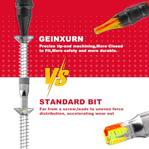 Geinxurn 51 Pieces T9 Impact Tough Magnetic Screwdriver Bit Set, 2 In. #9 Torx Head Power Bit Set, S2 Alloy Steel T9 Star Bit with 1Pc Impact Bit Holder - size: 2"-51PCS, style: T9