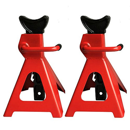 3 Ton 6,600 Lbs Jack Stands High Lift Set Capacity Steel Car Auto Shop Axle | Hoist Lift Portable for SUV Truck RV 1 Pair