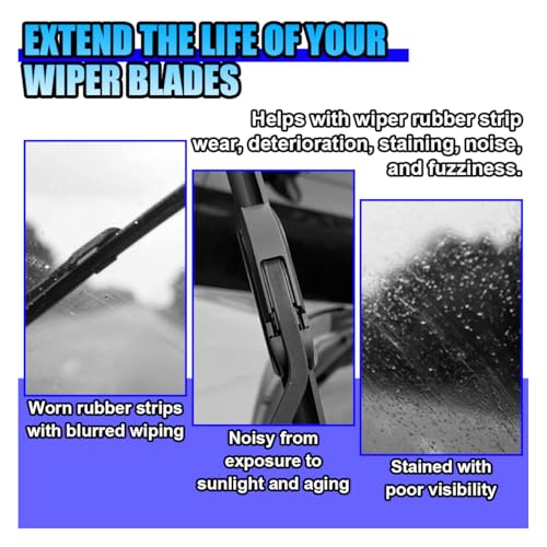 Car Windshield Wiper Repair Tool - Portable Double Sided Wiper Strip Restorer Car Windshield Wiper Regroover Tool - Windscreen Wiper Blade Cutter Cleaning Tools for Most Cars (Silver-2PCS) - color: Silver-2PCS